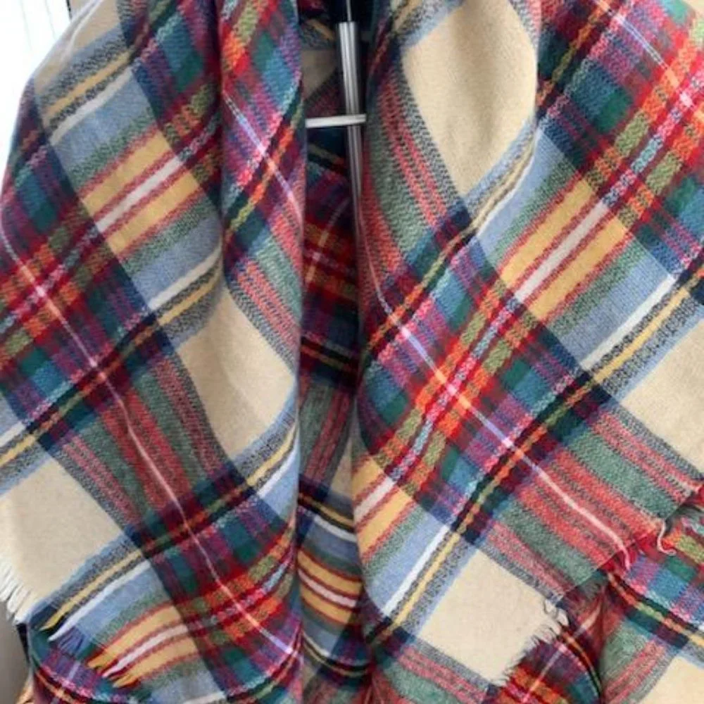 Stunning Plaid Scarf- Pashmina